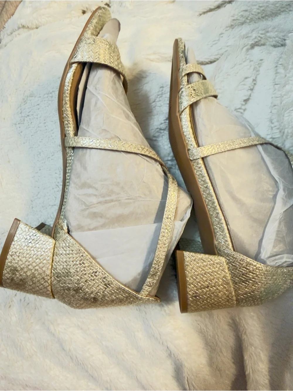 Naturalizer June Strappy Low Block Heel Dress Sandal Cremosa Taupe Leather 10 W